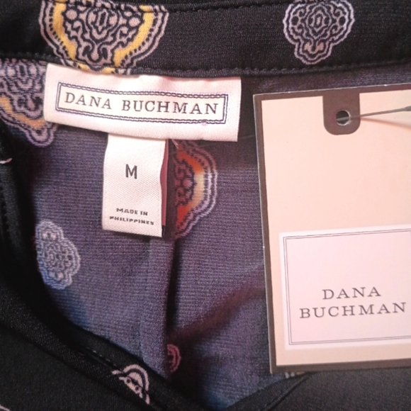 Dana Buchman Ladies Black & Gold Geometric Pattern Sleeveless Blouse (NWT!) - Picture 8 of 9